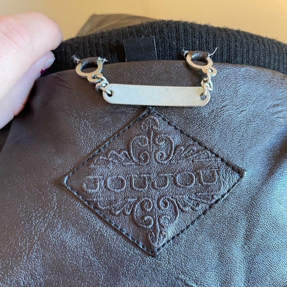 Jou Jou Faux Leather Motorcycle Moto Jacket - Picture 5 of 5